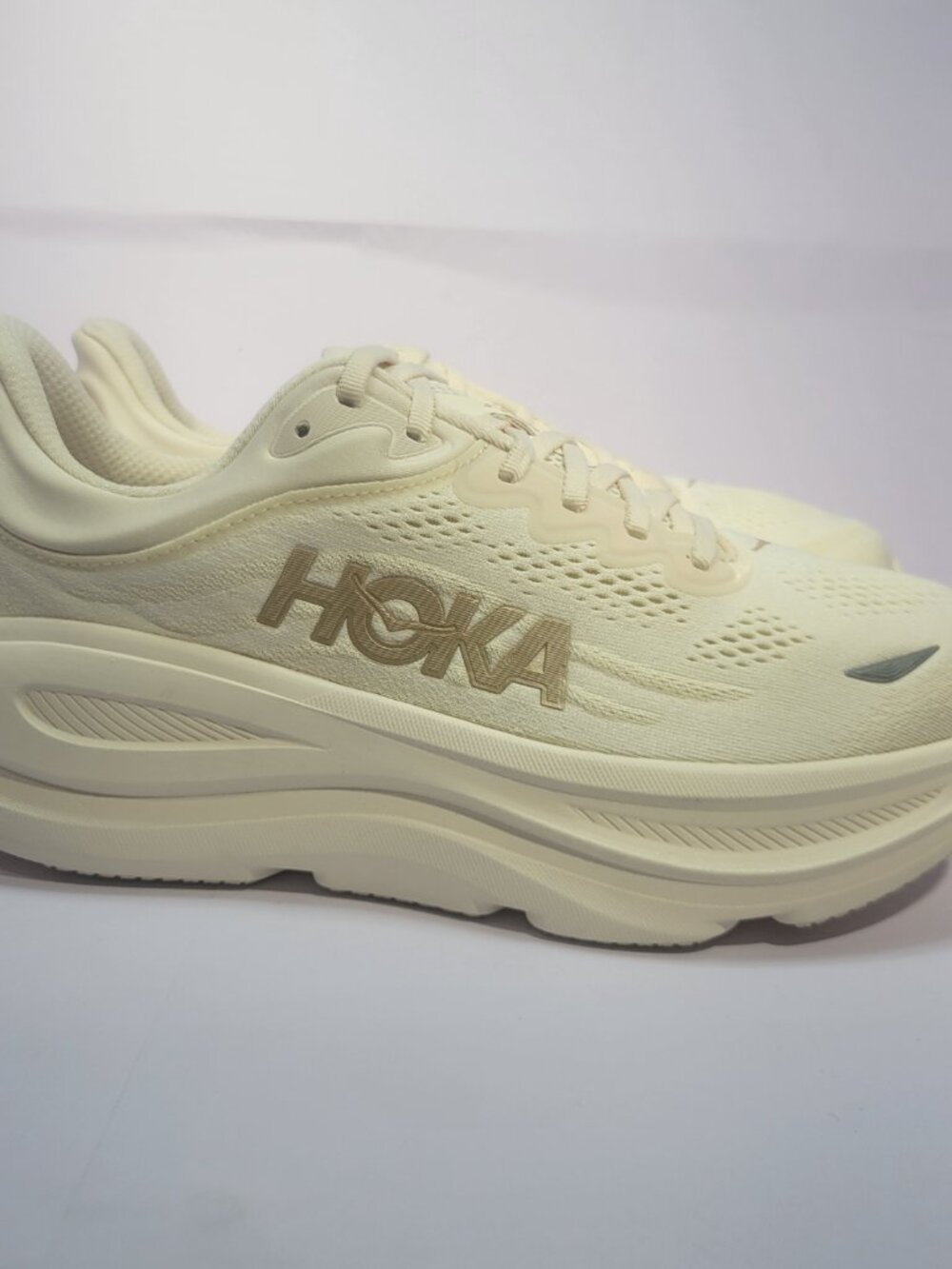 HOKA One One Bondi 9 Wide Women's US Size 11D Vanilla/Birch 1162014 VCH - Picture 5 of 12